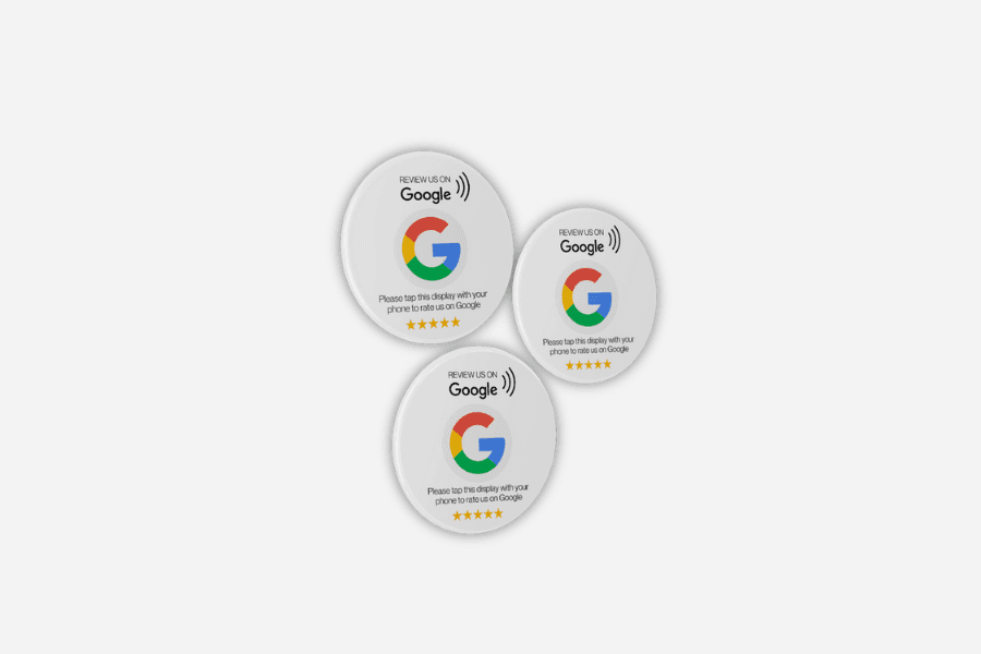 Google review NFC stickers
